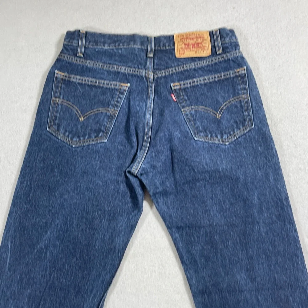 Vintage Levis 505 Regular Fit Men 33x30 Straight‎ Leg Dark Wash Denim Blackwing